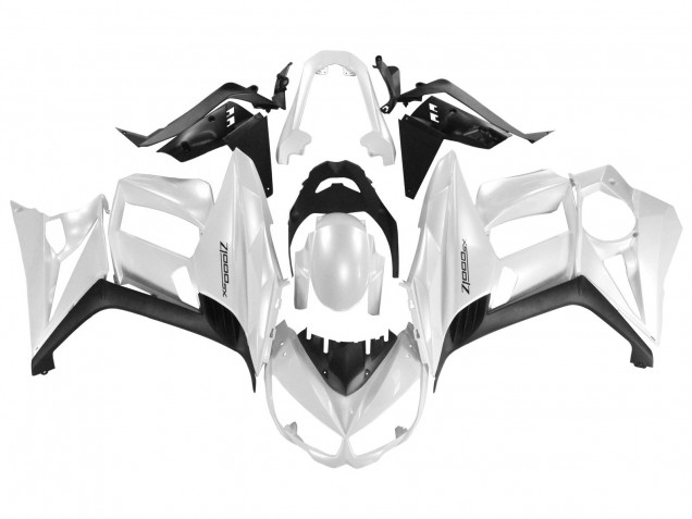 Rabatt Kawasaki Z1000SX Motorrad Verkleidung 2010-2016 - Perl Weiss Schwarz