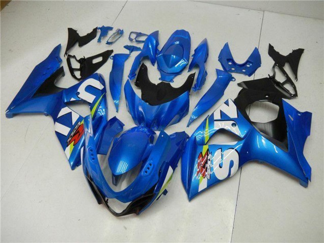 Rabatt Suzuki GSXR 1000 Motorrad Verkleidung Kit 2009-2016 - Blau Grun Weiss