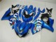 Rabatt Suzuki GSXR 1000 Motorrad Verkleidung Kit 2009-2016 - Blau Grun Weiss