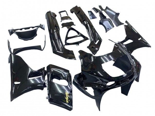 Rabatt Kawasaki ZZR600 Motorrad Verkleidung 1998-2003 - Glanzendes Schwarz Gold Ninja