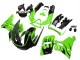 Rabatt Kawasaki ZZR600 Motorrad Verkleidung 1998-2003 - Grun Glanzendes Schwarz Flamme