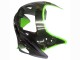 Rabatt Kawasaki ZZR600 Motorrad Verkleidung 1998-2003 - Grun Glanzendes Schwarz Flamme