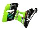 Rabatt Kawasaki ZZR600 Motorrad Verkleidung 1998-2003 - Grun Glanzendes Schwarz Blau Monster Elf Touch4 Bridgestone
