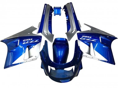 Rabatt Kawasaki ZZR1100 Motorrad Verkleidung 1990-1992 - Blau Weiss Grau