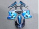 Rabatt Kawasaki ZZR1100 Motorrad Verkleidung 1993-2003 - Glanzendes Blau Grau
