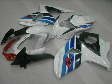 Rabatt Suzuki GSXR 1000 Komplette Abs Verkleidung 2009-2016 - Weiss Blau Schwarz