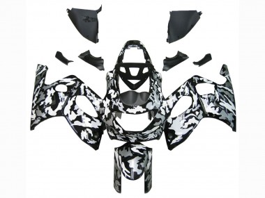 Rabatt Yamaha YZF600R Thundercat Motorrad Verkleidung 1996-2007 - Schwarz Weiss Grau Camouflage