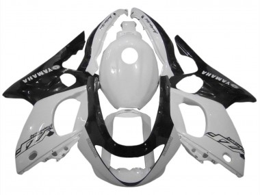 Rabatt Yamaha YZF600R Thundercat Motorrad Verkleidung 1996-2007 - Weiss Schwarz
