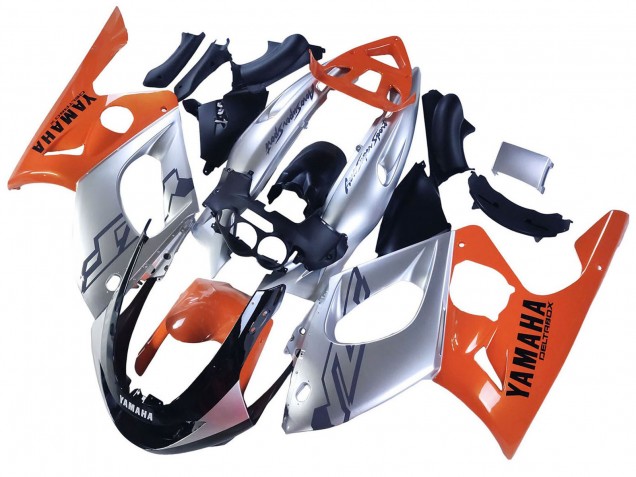 Rabatt Yamaha YZF600R Thundercat Motorrad Verkleidung 1996-2007 - Orange Grau Glanzendes Schwarz