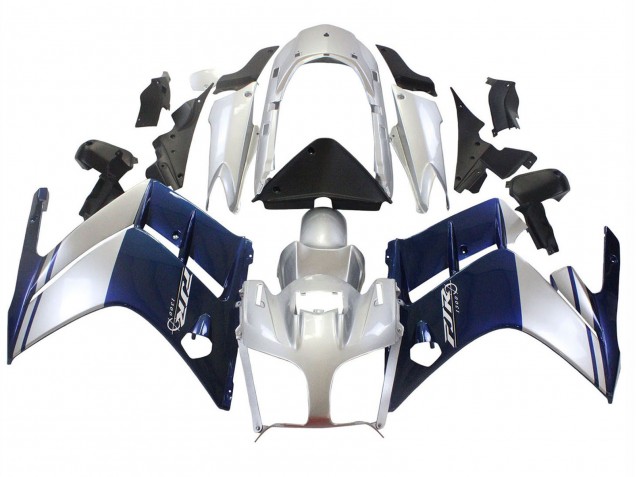 Rabatt Yamaha FJR1300 Motorrad Verkleidung 2001-2006 - Dunkel Blau Silber