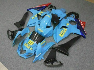 Rabatt Suzuki GSXR 1000 Motorrad Verkleidung 2009-2016 - Blau Gelb Rizla 19 Rot