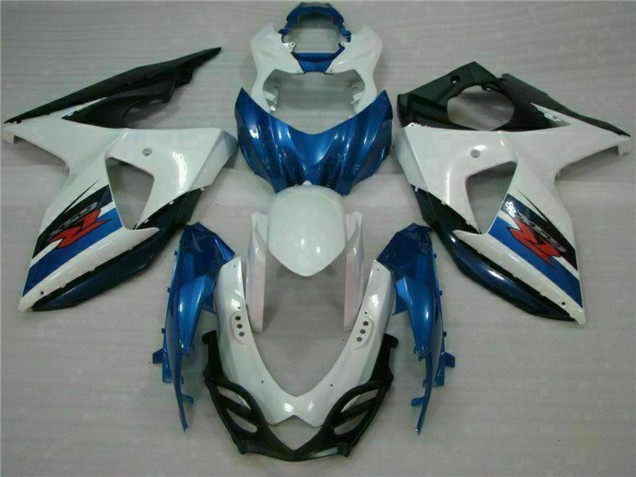 Rabatt Suzuki GSXR 1000 Abs Verkleidungen Kit 2009-2016 - Weiss Blau Schwarz