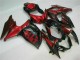 Rabatt Suzuki GSXR 1000 Motorrad Verkleidung 2009-2016 - Rot Glanzendes Schwarz