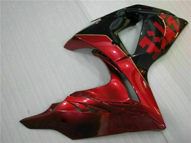Rabatt Suzuki GSXR 1000 Motorrad Verkleidung 2009-2016 - Rot Glanzendes Schwarz