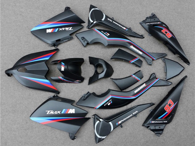 Rabatt Yamaha TMAX530 Motorrad Verkleidung 2012-2014 - Matt Schwarz Rot Blau 93