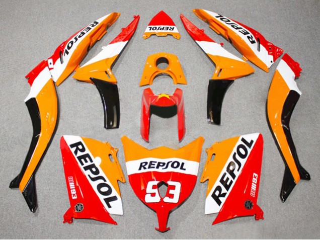 Rabatt Yamaha TMAX530 Motorrad Verkleidung 2012-2014 - Rot Orange Weiss Repsol 93