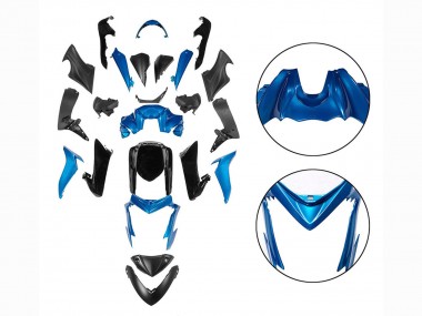 Rabatt Suzuki GSX-S 1000 Motorrad Verkleidung 2015-2020 - Blau Schwarz
