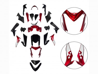 Rabatt Suzuki GSX-S 1000 Motorrad Verkleidung 2015-2020 - Rot Schwarz