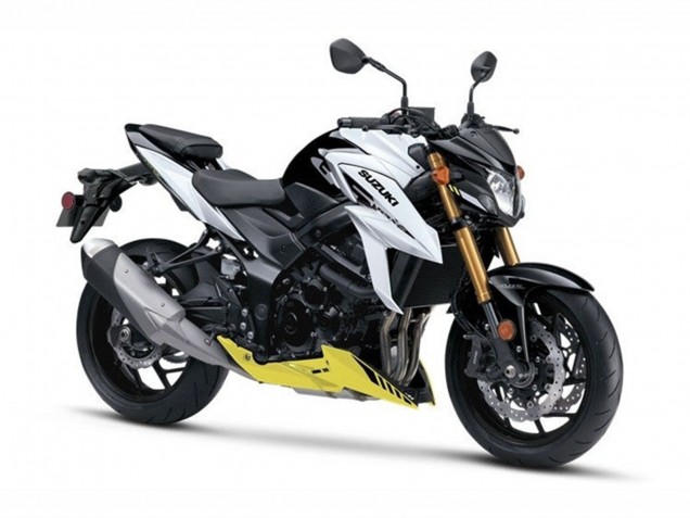 Rabatt Suzuki GSX-S 750 Motorrad Verkleidung 2017-2022 - Weiss Gelb