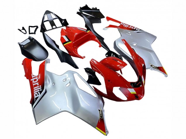 Rabatt Aprilia RSV1000 Motorrad Verkleidung 2003-2006 - Weiss Rot Schwarz