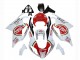 Rabatt Aprilia RSV1000 Motorrad Verkleidung 2003-2006 - Weiss Rot Lucky Strike Motul 34
