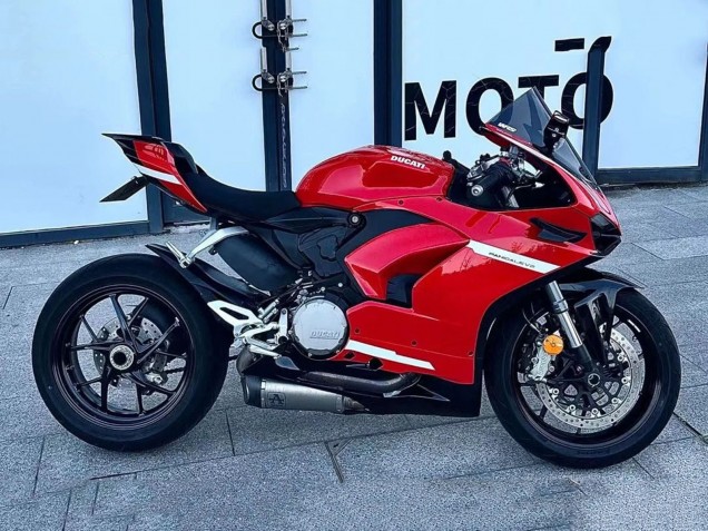 Rabatt Ducati Panigale V2 Motorrad Verkleidung 2020-2024 - Rot Weiss