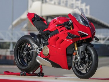 Rabatt Ducati Panigale V4 V4S Motorrad Verkleidung 2020-2021 - Rot Matt Schwarz