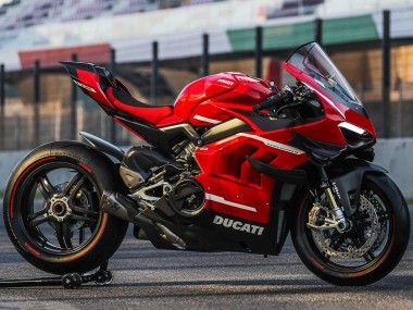Rabatt Ducati Panigale V4 V4S Motorrad Verkleidung 2020-2021 - Rot Weiss Schwarz