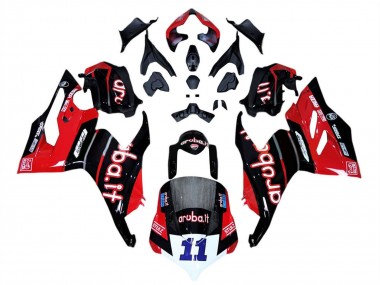 Rabatt Ducati Panigale V4 V4S Motorrad Verkleidung 2018-2019 - Rot Glanzendes Schwarz Aruba 11