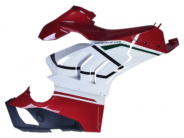 Rabatt Ducati Panigale V4 V4S Motorrad Verkleidung 2020-2021 - Weiss Rot Grun Matt Schwarz