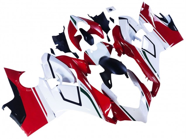Rabatt Ducati Panigale V4 V4S Motorrad Verkleidung 2018-2019 - Weiss Rot Grun Glanzendes Schwarz