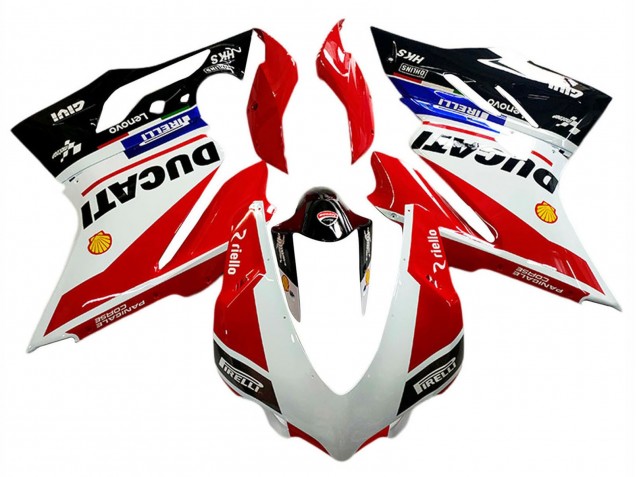 Rabatt Ducati Panigale V4 V4S Motorrad Verkleidung 2018-2019 - Weiss Rot Glanzendes Schwarz Lenovo