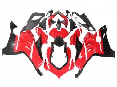 Rabatt Ducati Panigale V4 V4S Motorrad Verkleidung 2020-2021 - Rot Glanzendes Schwarz