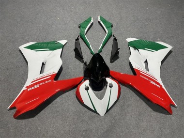 Rabatt Ducati Supersport 939/939S Motorrad Verkleidung 2017-2022 - Weiss Rot Grun