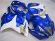 Rabatt Suzuki GSXR 1300 Hayabusa Motorrad Verkleidung 2008-2020 - Weiss Blau