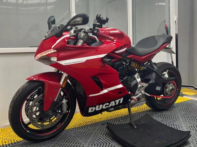 Rabatt Ducati Supersport 939/939S Motorrad Verkleidung 2017-2022 - Rot Weiss Schwarz