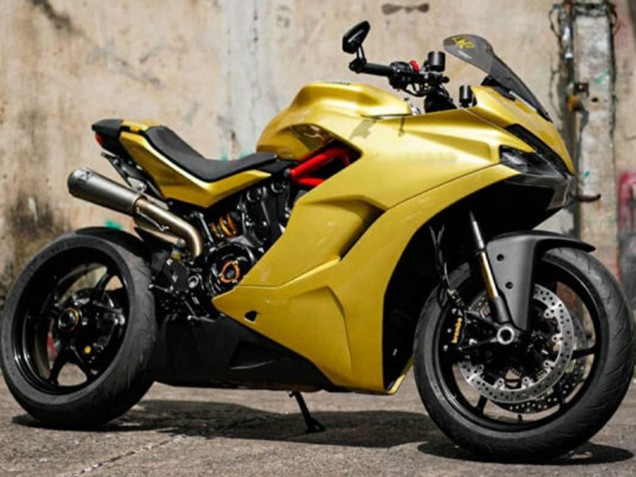 Rabatt Ducati Supersport 939/939S Motorrad Verkleidung 2017-2022 - Gelb