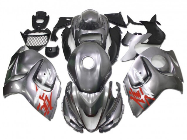 Rabatt Suzuki GSXR 1300 Hayabusa Motorrad Verkleidung 2008-2020 - Silber