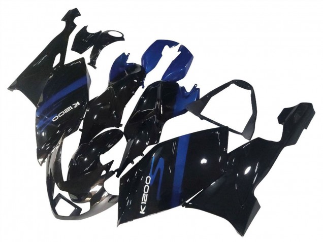 Rabatt BMW K1200S Motorrad Verkleidung 2005-2010 - Blau Glanzendes Schwarz