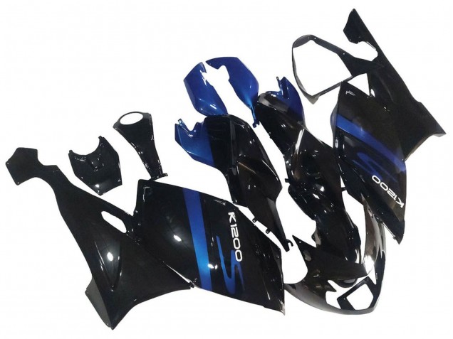 Rabatt BMW K1200S Motorrad Verkleidung 2005-2010 - Blau Glanzendes Schwarz