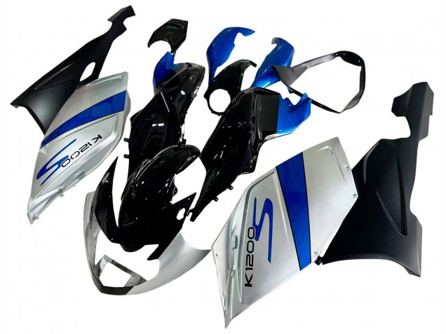 Rabatt BMW K1200S Motorrad Verkleidung 2005-2010 - Silber Blau Schwarz