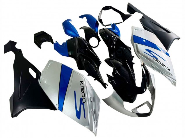 Rabatt BMW K1200S Motorrad Verkleidung 2005-2010 - Silber Blau Schwarz