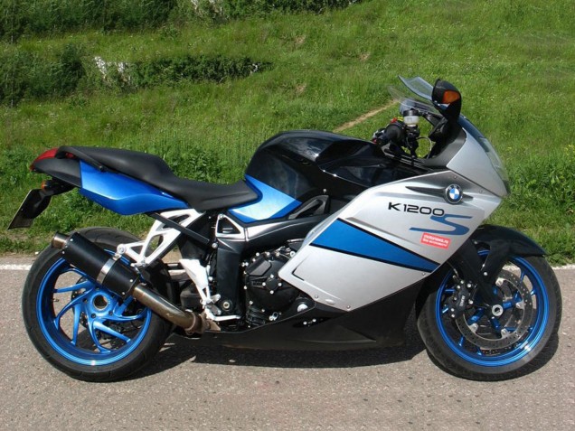 Rabatt BMW K1200S Motorrad Verkleidung 2005-2010 - Silber Blau Schwarz