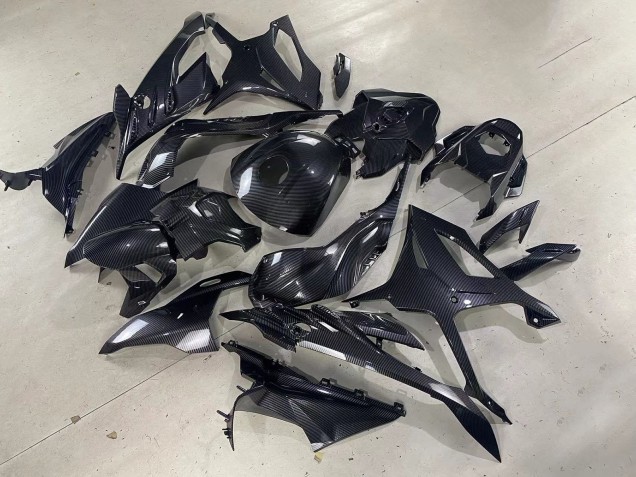 Rabatt BMW S1000RR Motorrad Verkleidung 2023-2024 - Glanzendes Schwarz Carbonfaser