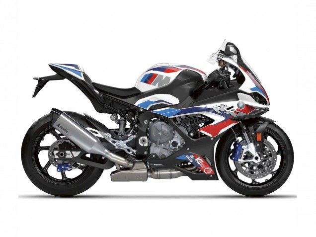 Rabatt BMW S1000RR Motorrad Verkleidung 2023-2024 - Weiss Blau Rot Matt Schwarz