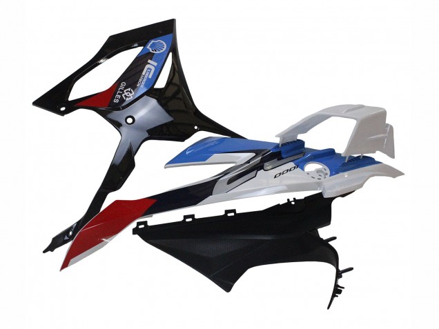 Rabatt BMW S1000RR Motorrad Verkleidung 2023-2024 - Weiss Blau Rot Matt Schwarz
