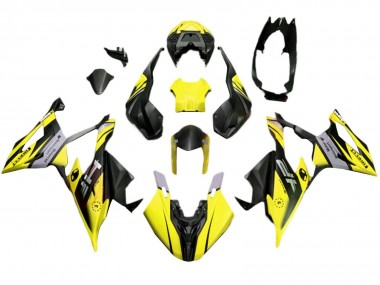 Rabatt BMW S1000RR Motorrad Verkleidung 2019-2022 - Matt Gelb Schwarz