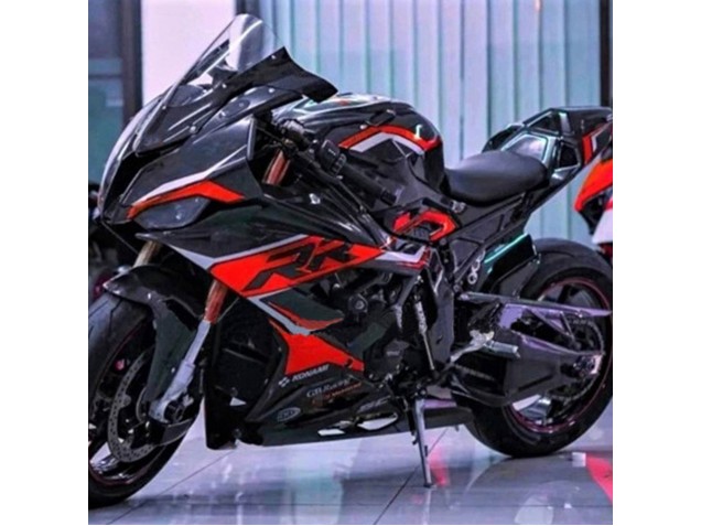 Rabatt BMW S1000RR Motorrad Verkleidung 2019-2022 - Schwarz Dunkel rot