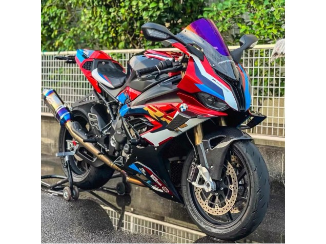 Rabatt BMW S1000RR Motorrad Verkleidung 2019-2022 - Weiss Blau Rot Schwarz