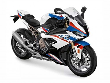 Rabatt BMW S1000RR Motorrad Verkleidung 2019-2022 - Weiss Blau Rot